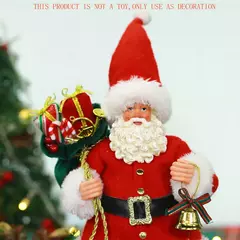 Imagem do Papai noel clássico vermelho natal papai noel estatueta tem saco goody caixas d
