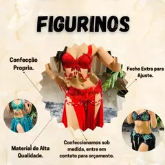 Dança do Ventre Traje Bordado Completo - Pronta Entrega - TPCL-850 - Celebrar Shop