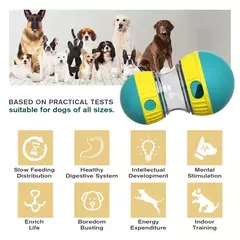 Copo de brinquedo para cachorro, bola de comida com vazamento, pista elíptica,