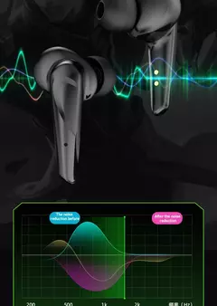 Fone de ouvido sem fio para jogos, esportivo, bluetooth, estéreo, tws, música,