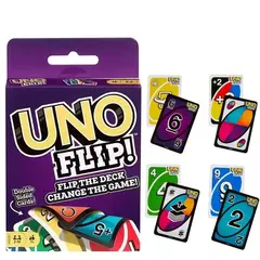 Imagem do Mattel UNO FLIP! Jogos família entretenimento engraçado jogo tabuleiro de dive