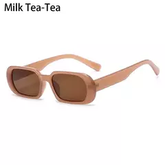 Óculos de sol retrô pequeno retângulo para mulheres, óculos de sol, proteção UV400, óculos, verão, viagens, praia, moda, óculos - comprar online