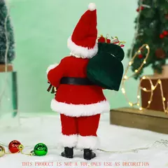 Papai noel clássico vermelho natal papai noel estatueta tem saco goody caixas d na internet