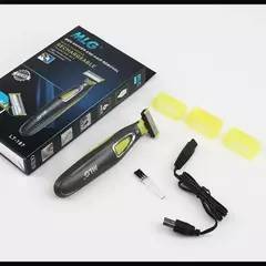 Barbeador elétrico elétrico usb, lavável à água, depilador, dupla face - comprar online