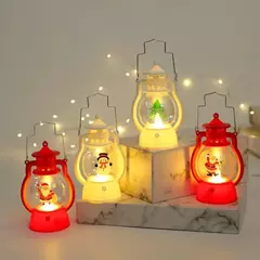 Enfeites de natal lanterna led luz papai noel feliz natal decorações para casa - Celebrar Shop