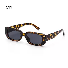 Óculos de sol retrô pequeno retângulo para mulheres, óculos de sol, proteção UV400, óculos, verão, viagens, praia, moda, óculos