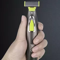 Barbeador elétrico elétrico usb, lavável à água, depilador, dupla face - comprar online