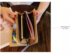 Carteira feminina bolsa de couro na internet
