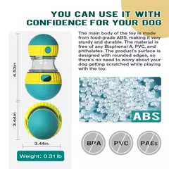 Copo de brinquedo para cachorro, bola de comida com vazamento, pista elíptica, - Celebrar Shop