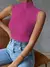 Blusa Regata Gola Alta Canelada Sexy Elegante - Públio Store