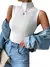 Blusa Regata Gola Alta Canelada Sexy Elegante - loja online