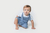 Conjunto Infantil Jardineira Fleece Jeans c/ Body Curto Cavalo Marinho Bb2 - comprar online