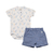 Conjunto Infantil Body Curto Cavalo Marinho c/ Shorts Fleece Jeans Bb2 - loja online