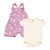 Conjunto Infantil Suedine Jardineira Coqueiros c/ Body Curto Bb2 na internet