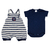 Conjunto Infantil Suedine Jardineira Marinheiro c/ Body Curto Bb2