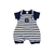 Conjunto Infantil Suedine Jardineira Marinheiro c/ Body Curto Bb2 - comprar online