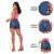 SHORT JEANS FEMININO PINÇA BARRA LASER 100% ALGODÃO TAM - 36 AO 44 - HANDLE JEANS