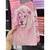 Biblia ARC Glitter 100% Leão Rosa bebê com Abas já coladas