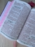 Biblia Glitter SBB ARC Pink capa dura acolchoada + marca página pink