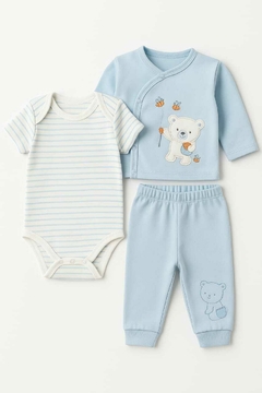 Conjunto 3 peças - Azul - comprar online
