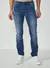 Calça Jeans Alex Slim Castor Dark Blue Estonada – Colcci Jeans - comprar online