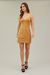 Vestido Camurça Alça Fina e Recortes - Hit - comprar online