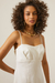Vestido Midi 100% Linho com Ziper e Alça Fina - Hit - comprar online