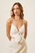 Cropped Linho Alça Fina com Detalhe Sobreposto - Hit - comprar online