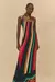 Vestido Longo Listra Onda de Cor – Farm - Gaby Sampaio