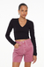 Blusa Cropped Decote V Corset - Animale Jeans