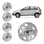 Jogo 4 Calota Fiesta Hatch Sedan 2011/2012 Aro 14 + Emblema na internet