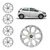 Jogo 4 Calota Onix Prisma Lt Ltz Ls 2017 2018 2019 20 Aro 14 - loja online
