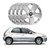 JOGO CALOTA COM EMBLEMA CHEVROLET CELTA/ PRISMA/ MONTANA 2011/17 ARO 14 PRATA - CL10326PN GFM na internet