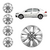 JOGO CALOTA COM EMBLEMA VOYAGE G5 G6 2013/16 ARO 14 PRATA - CL10216PN GFM - comprar online