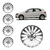 JOGO CALOTA COM EMBLEMA GOL G5/G6 2013/16 ARO 14 PRATA - CL10321PN GFM
