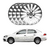 JOGO CALOTA COM EMBLEMA VOYAGE G5/G6 2013/16 ARO 14 PRATA - CL10321PN GFM - Loja Caloteiros Calotas