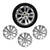 JOGO CALOTA COM EMBLEMA CHEVROLET ONIX/ PRISMA 2020/2023 ARO 15 PRATA - CL10381PN GFM