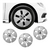 JOGO CALOTA COM EMBLEMA UP / UP TSI 2013/18 ARO 14 PRATA - CL10306PN GFM