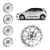 JOGO CALOTA COM EMBLEMA POLO 2010/13 ARO 14 PRATA - CL10176PN GFM - comprar online