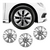JOGO CALOTA COM EMBLEMA VOYAGE G5 G6 2013/16 ARO 14 PRATA - CL10216PN GFM