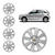Imagem do JOGO CALOTA COM EMBLEMA CHEVROLET AGILE CORSA PRISMA 2010/13 ARO 15 PRATA - CL10371PN GFM
