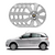 JOGO CALOTA COM EMBLEMA CHEVROLET AGILE CORSA PRISMA 2010/13 ARO 15 PRATA - CL10371PN GFM - loja online