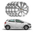 JOGO CALOTA COM EMBLEMA CHEVROLET ONIX/ PRISMA 2020/2023 ARO 15 PRATA - CL10381PN GFM - comprar online