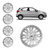 JOGO CALOTA COM EMBLEMA FORD KA HATCH/ SEDAN 2018/2020 ARO 14 PRATA - CL10421PN GFM - comprar online