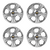 Jogo 4 Calotas Chevrolet Onix 2023 2024 aro 14 Com emblema - comprar online