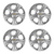 Jogo 4 Calotas Chevrolet Onix 2023 2024 aro 14 Com emblema - loja online