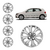 Imagem do Jogo 4 Calota Aro 13 Vw + Brinde 4 Emblemas P/ Gol Voyage Saveiro G3 G4 G5 G6 G7 Qualidade Premium