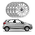 JOGO CALOTA COM EMBLEMA FORD KA HATCH/ SEDAN 2018/2020 ARO 14 PRATA - CL10421PN GFM na internet