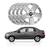 JOGO CALOTA COM EMBLEMA CHEVROLET CELTA/ PRISMA/ MONTANA 2011/17 ARO 14 PRATA - CL10326PN GFM