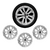 Jogo 4 Calota HB20 Hatch e Hb20s Sedan 2016 2017 2018 2019 2020 ARO 14 + Emblema Hyundai Resinado